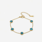 Turquoise & Gold Bracelet